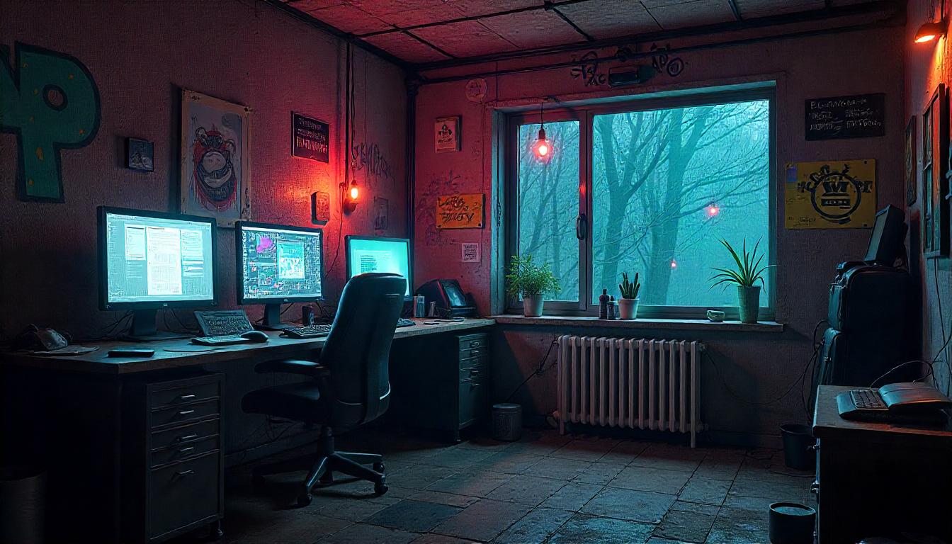 Futuristisches Escape-Room-Konzept